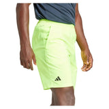 Mens Club 3 Stripe 7 Inch Tennis Short Lucid Lemon-Apparel-Adidas-IS8153-3-Tennis Express