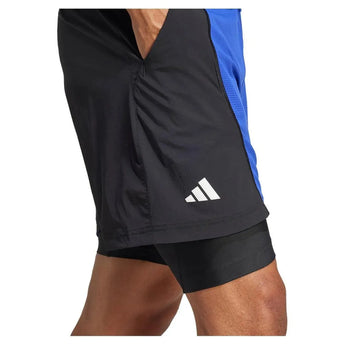 Mens Short and Tight Tennis Set Lucid Blue and Black-Apparel-Adidas-IT2264_7-Tennis Express