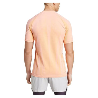 Mens Pro Seamless Tennis Top Semi Pink Spark and Pink Spark-Apparel-Adidas-IT4025-2-Tennis Express