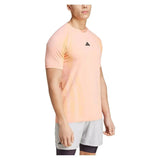 Mens Pro Seamless Tennis Top Semi Pink Spark and Pink Spark-Apparel-Adidas-IT4025-3-Tennis Express