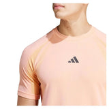 Mens Pro Seamless Tennis Top Semi Pink Spark and Pink Spark-Apparel-Adidas-IT4025-6-Tennis Express