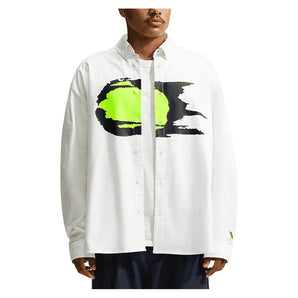 Men's Club Rules Long-Sleeve Sports Oxford Top,Apparel,Nike,121 Summit White,XS,Tennis Express,IU0798-121