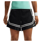 Women's New York Court Slam High-Rise Tennis Short,Apparel,Nike,010 Black/White,XS,Tennis Express,IU1281-F26-010-3