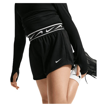 Girls' Dash Dri-FIT Mid-Rise Running Shorts Black and White,Apparel,Nike,,,Tennis Express,IV5475-010_1
