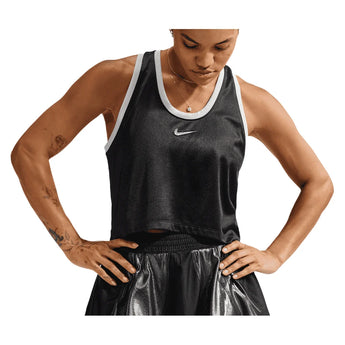 Women's Naomi Osaka New York Court Tennis Tank, Nike, 010 Black/Metallic Silver, Tennis Express, IW8571-F26-010-BLACK-METALLIC-SILVER-1