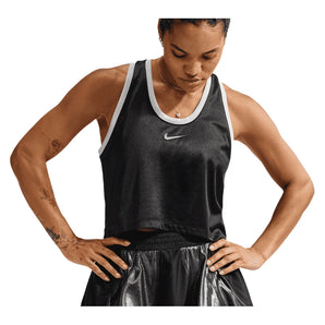 Women's Naomi Osaka New York Court Tennis Tank, Nike, 010 Black/Metallic Silver, Tennis Express, IW8571-F26-010-BLACK-METALLIC-SILVER-2