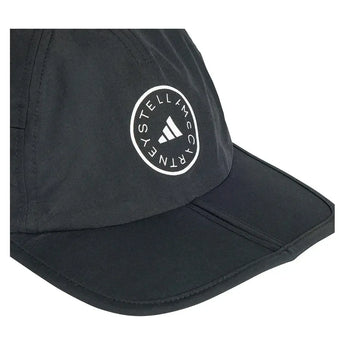 Women's Stella McCartney Running Cap Black and White-Apparel-Adidas-IX6608_3-Tennis Express