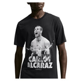 Men's Carlos Alcaraz Court Dri-FIT Graphic Tennis T-Shirt, Nike, 010 Black, Tennis Express, IZ2727-H26-010-BLACK-1