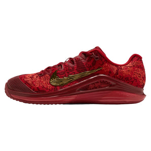 Women's Qinwen Zheng CLAY Court Zoom Vapor 12 Tennis Shoes University Red and Metallic Gold, Nike, Tennis Express, IZ9322-600H26-1