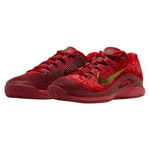 Women's Qinwen Zheng CLAY Court Zoom Vapor 12 Tennis Shoes University Red and Metallic Gold, Nike, University Red/Metallic Gold, Tennis Express, IZ9322-600H26-UNIVERSITY-RED-METALLIC-GOLD-1