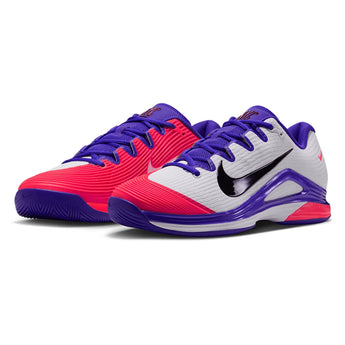 Men's Carlos Alcaraz New York Zoom Vapor 12 Premium Tennis Shoes White and Burgundy Ash,Footwear,Nike,White/Burgundy Ash,6,Tennis Express,JA1447-100F26