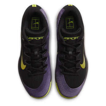 Men's CLAY Court Zoom Vapor 12 Tennis Shoes Black and Lemon Venom,Footwear,Nike,,,Tennis Express,JA6917-001H26-3