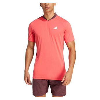 Men's Freelift Pro Tennis Polo Semi Lucid Red-Apparel-Adidas-JC9295-S25-3-Tennis Express