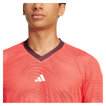 Men's Freelift Mesh Pro Tennis Top Semi Lucid Red-Apparel-Adidas-JD8633-S25-6-Tennis Express