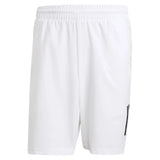 Men's Club 3 Stripe 9 inch Tennis Short White-Apparel-Adidas-JE0408-9-S25-1-Tennis Express