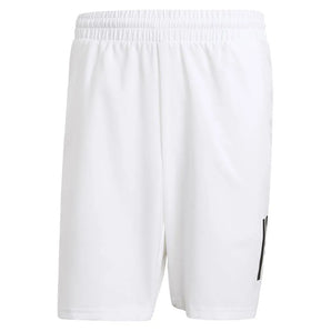 Men's Club 3 Stripe 9 inch Tennis Short White-Apparel-Adidas-JE0408-9-S25-1-Tennis Express