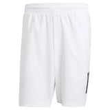 Men's Club 3 Stripe 7 inch Tennis Short White-Apparel-Adidas-JE0408-Tennis Express