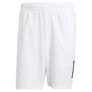 Men's Club 3 Stripe 7 inch Tennis Short White-Apparel-Adidas-JE0408-Tennis Express