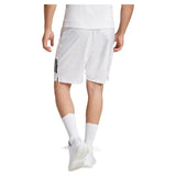 Men's Club 3 Stripe 7 inch Tennis Short White-Apparel-Adidas-JE0408_5-Tennis Express
