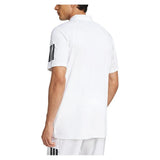 Men's Club 3 Stripe Tennis Polo White-Apparel-Adidas-JE0412-S25-4-Tennis Express