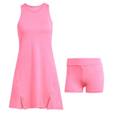 Women's Climacool Tennis Dress Lucid Pink-Apparel-Adidas-JE7109-S25-6-Tennis Express