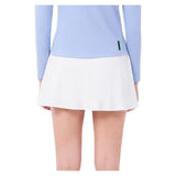 Women's Essentials Tennis Skort White,Apparel,Lacoste,,,Tennis Express,JF0218-800-3