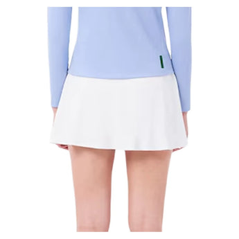 Women's Essentials Tennis Skort White,Apparel,Lacoste,,,Tennis Express,JF0218-800-3