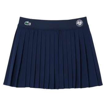 Women's Roland Garros Tennis Skort,Apparel,Lacoste,423 Navy,2(EUR34),Tennis Express,JF3387-423-1