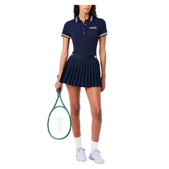 Women's Roland Garros Tennis Skort,Apparel,Lacoste,,,Tennis Express,JF3387-423-5
