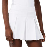 Women's Players Tennis Skort White,Apparel,Lacoste,,,Tennis Express,JF6780-001F26