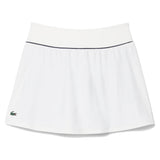 Women's Heritage Tennis Skort, Lacoste, EV0 Flour/Navy Blue, Tennis Express, JF6806-F26-EV0-FLOUR-NAVY-BLUE-1