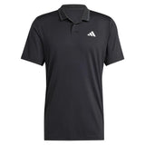 Men's Club Pique Tennis Polo Black-Apparel-Adidas-JF8424-S25-1-Tennis Express