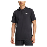 Men's Club Pique Tennis Polo Black-Apparel-Adidas-JF8424-S25-3-Tennis Express