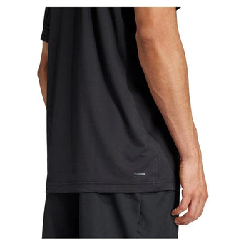 Men's Club Pique Tennis Polo Black-Apparel-Adidas-JF8424-S25-7-Tennis Express