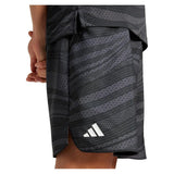 Men's Club Graphic 7 inch Tennis Shorts Carbon and Black-Apparel-Adidas-JF8426-S25-6-Tennis Express