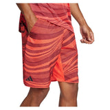 Men's Club Graphic 9 Inch Tennis Short Semi Lucid Red and Shadow Red-Apparel-Adidas-JF8427-S25-7_6fb222f6-5122-40bb-81c6-ec5044fc7165-Tennis Express