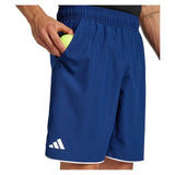 Men's Club 7 Inch Tennis Short Dark Blue-Apparel-Adidas-JF8500_7-Tennis Express