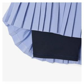 Women's On Court 13.8 Inch Tennis Skirt with Shorts Delphinium and Navy Blue-Apparel-Lacoste-JF8594-AI2F25-1-Tennis Express