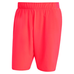 Men's Club Stretch Woven 9 inch Tennis Shorts Semi Lucid Red-Apparel-Adidas-JG0995_1-Tennis Express
