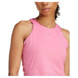 Women's Climacool Mid Length Y Tennis Tank Pink Fusion-Apparel-Adidas-JG3574-S25-1-Tennis Express