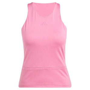 Women's Climacool Mid Length Y Tennis Tank Pink Fusion-Apparel-Adidas-JG3574-S25-Tennis Express