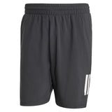 Men's Club 3 Stripe 7 inch Tennis Short Black-Apparel-Adidas-JG3589-S25-1-Tennis Express