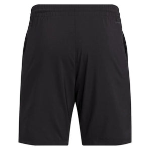 Men's Club 3 Stripe 9 inch Tennis Short Black-Apparel-Adidas-JG3589-S25-2_bb2953a8-68b6-4206-a34b-da334cc2d3ca-Tennis Express