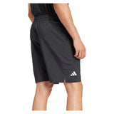 Men's Club 3 Stripe 9 inch Tennis Short Black-Apparel-Adidas-JG3589-S25-4_6de97621-9acc-4601-80bb-fb934bccc712-Tennis Express