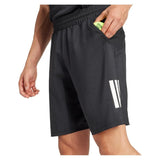 Men's Club 3 Stripe 7 inch Tennis Short Black-Apparel-Adidas-JG3589-S25-7-Tennis Express