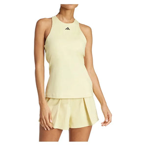 Women's Climacool Y Tennis Tank Powder Yellow-Apparel-Adidas-JG3642_3-Tennis Express