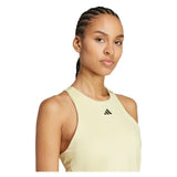 Women's Climacool Y Tennis Tank Powder Yellow-Apparel-Adidas-JG3642_4-Tennis Express