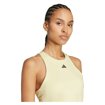 Women's Climacool Y Tennis Tank Powder Yellow-Apparel-Adidas-JG3642_4-Tennis Express