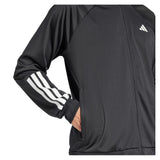 Men's 3 Stripe Knit Tennis Jacket Black-Apparel-Adidas-JH3279-S25-6-Tennis Express