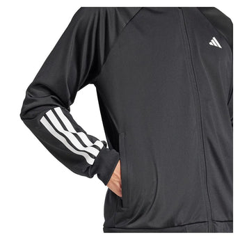 Men's 3 Stripe Knit Tennis Jacket Black-Apparel-Adidas-JH3279-S25-6-Tennis Express